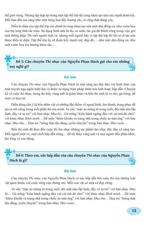 199 bài và đoạn văn hay lớp 4