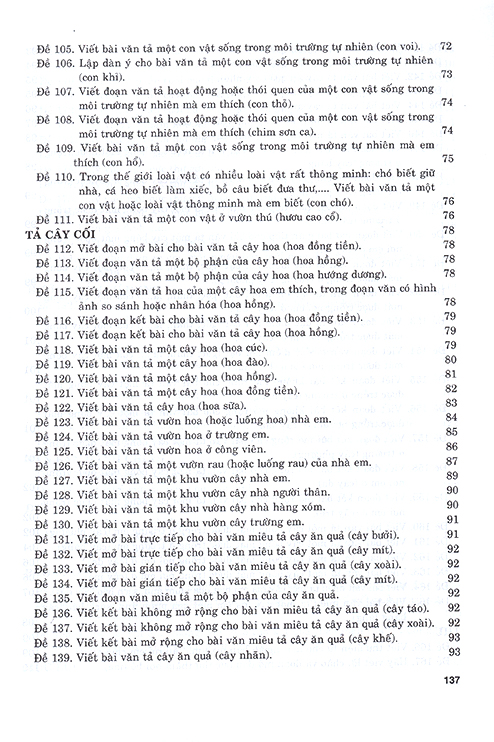 199 bài và đoạn văn hay lớp 4