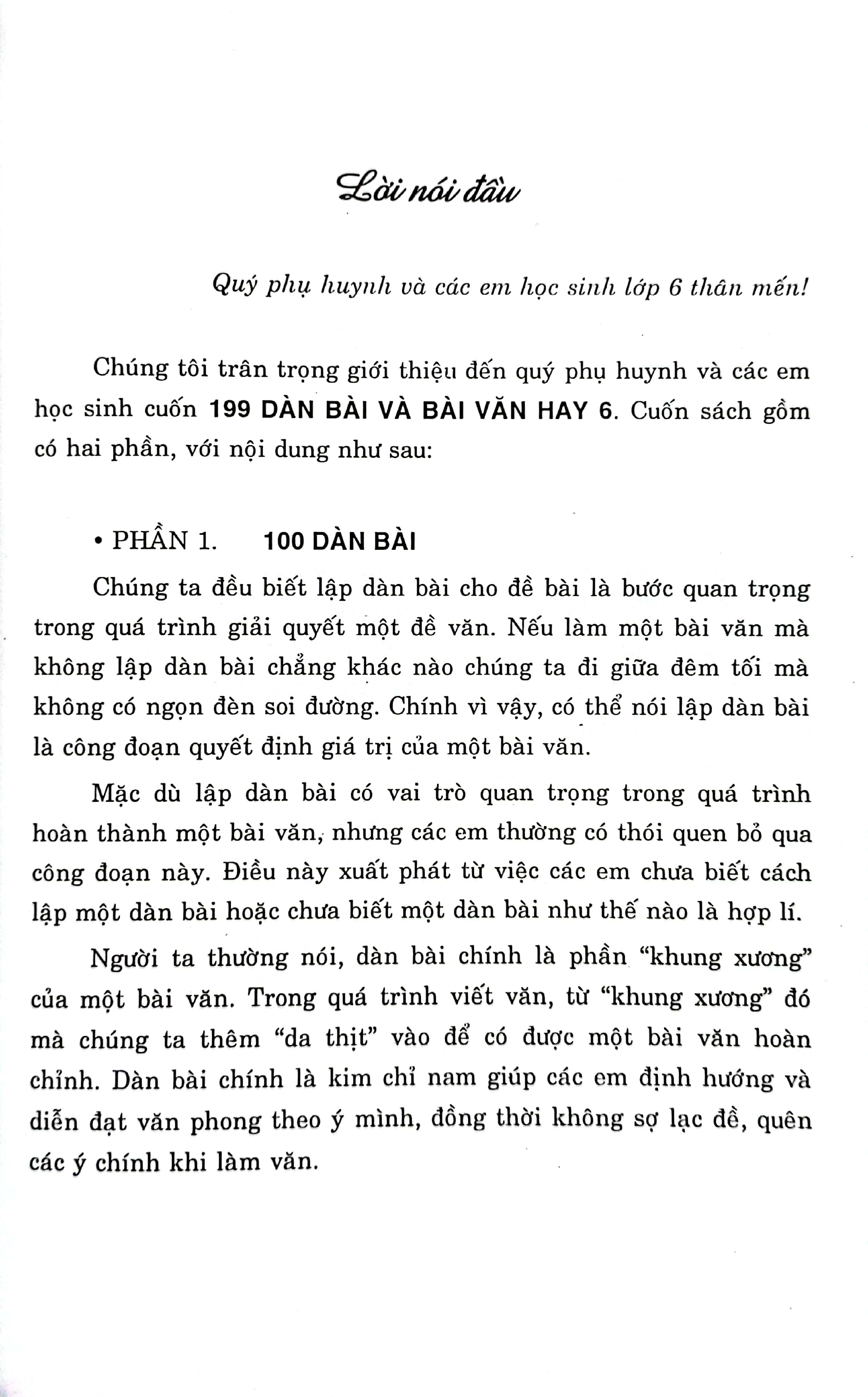 199 dàn bài và bài văn hay 6 (biên soạn theo chương trình gdpt mới)
