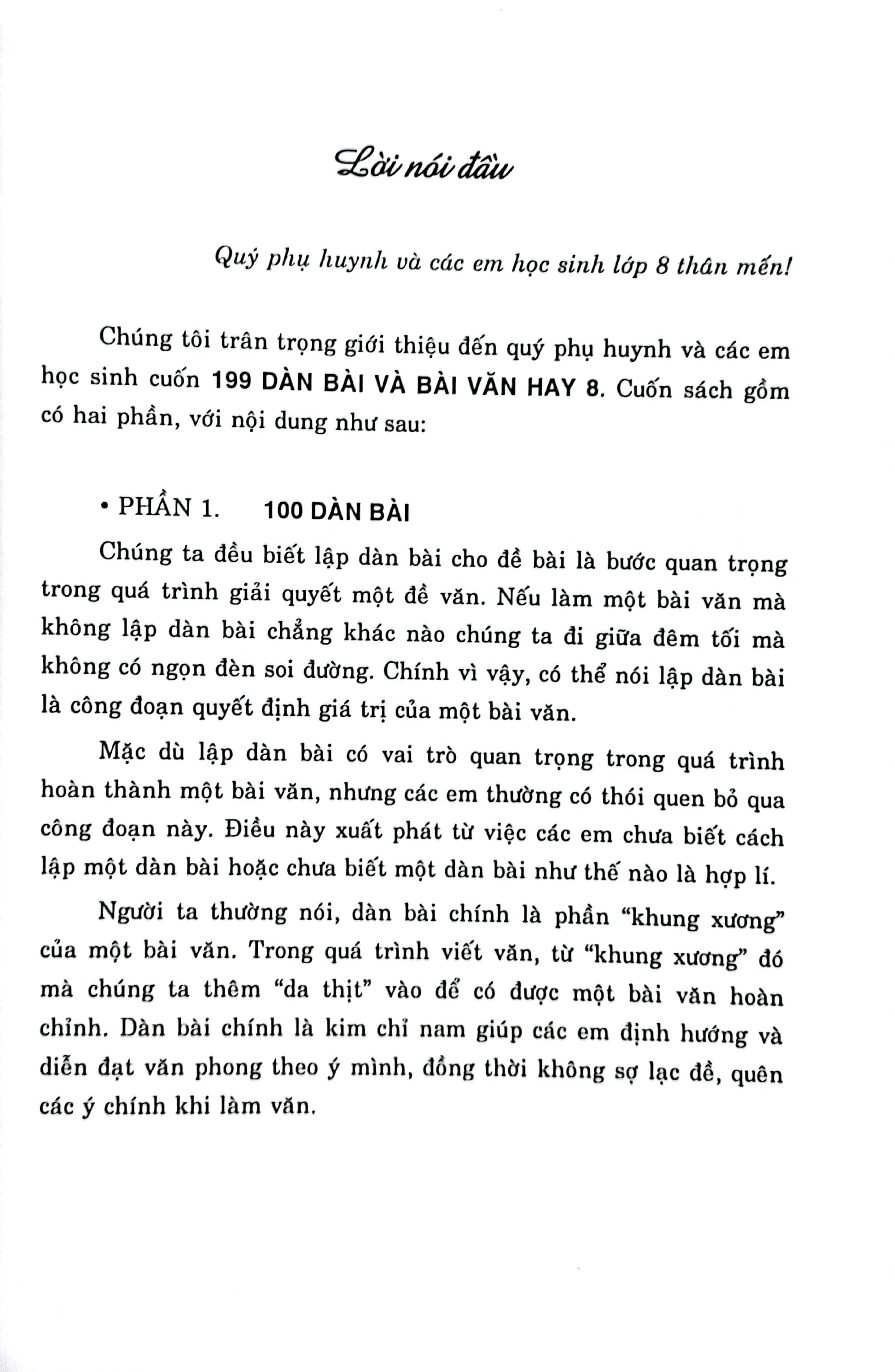 199 dàn bài và bài văn hay 8