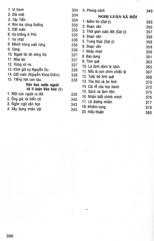 199 đề và bài văn hay lớp 12