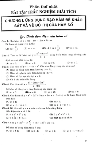 1990 bài tập trắc nghiệm toán lớp 12