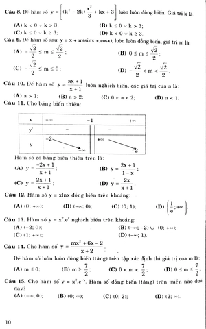 1990 bài tập trắc nghiệm toán lớp 12