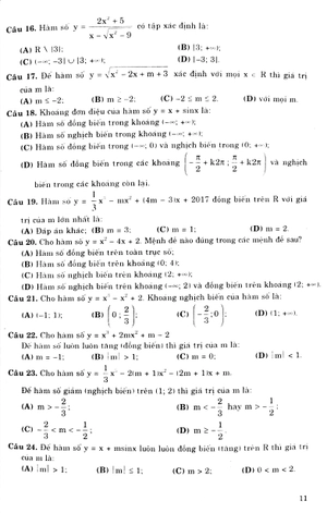 1990 bài tập trắc nghiệm toán lớp 12