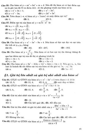 1990 bài tập trắc nghiệm toán lớp 12