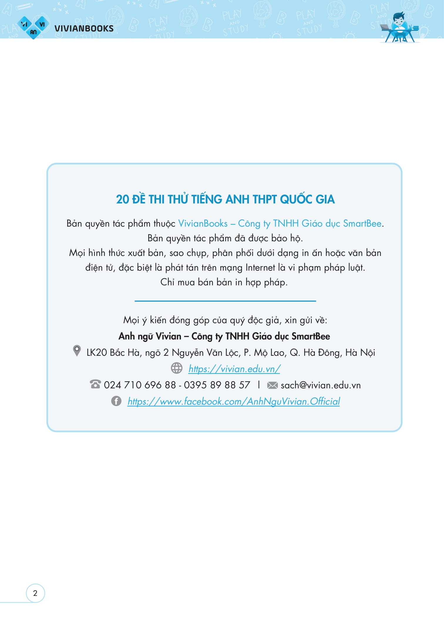 20 De Thi Thu Tieng Anh THPT Quoc Gia (Co Dap An)