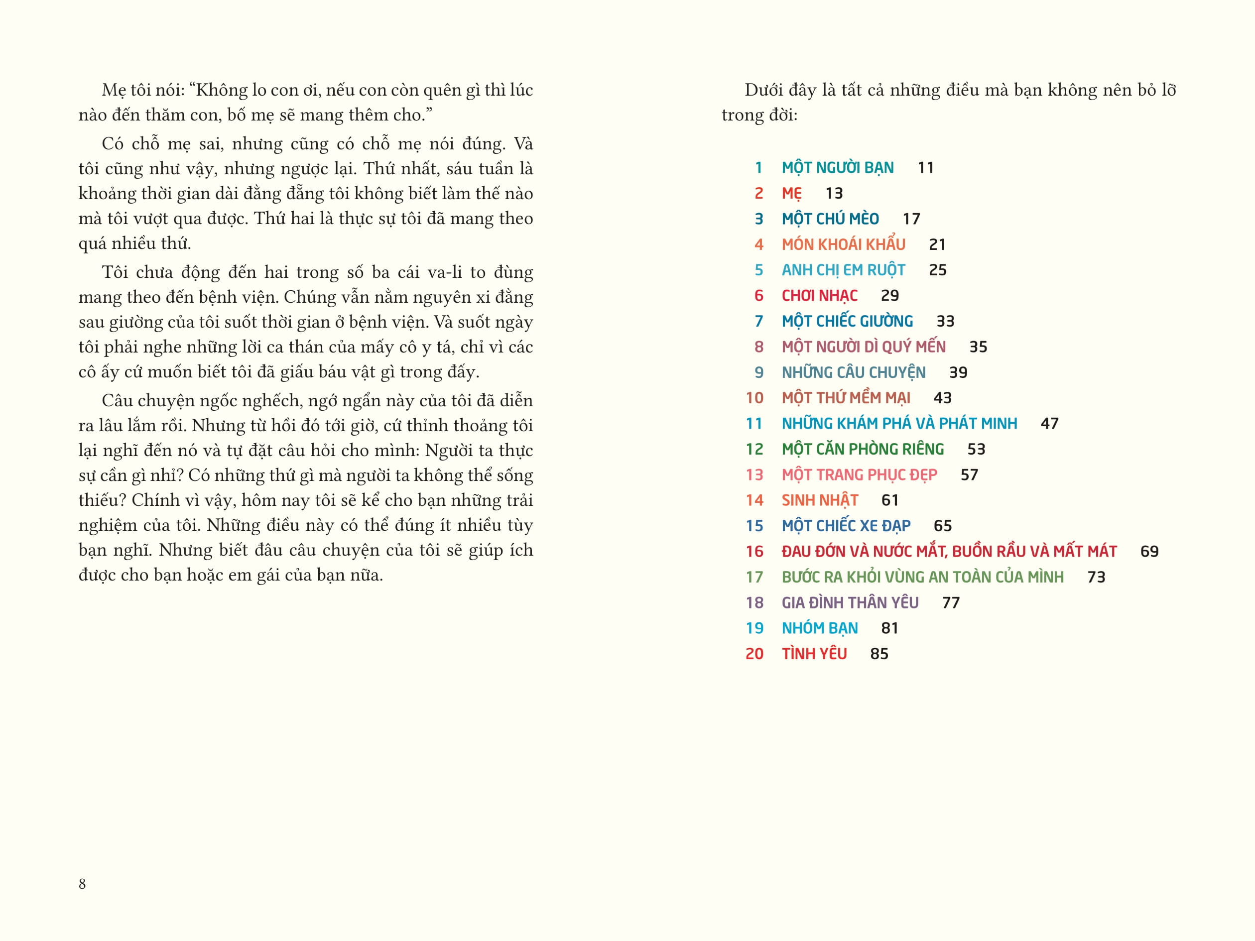 20 điều quan trọng nhất - nói với con về những điều quý giá trong đời