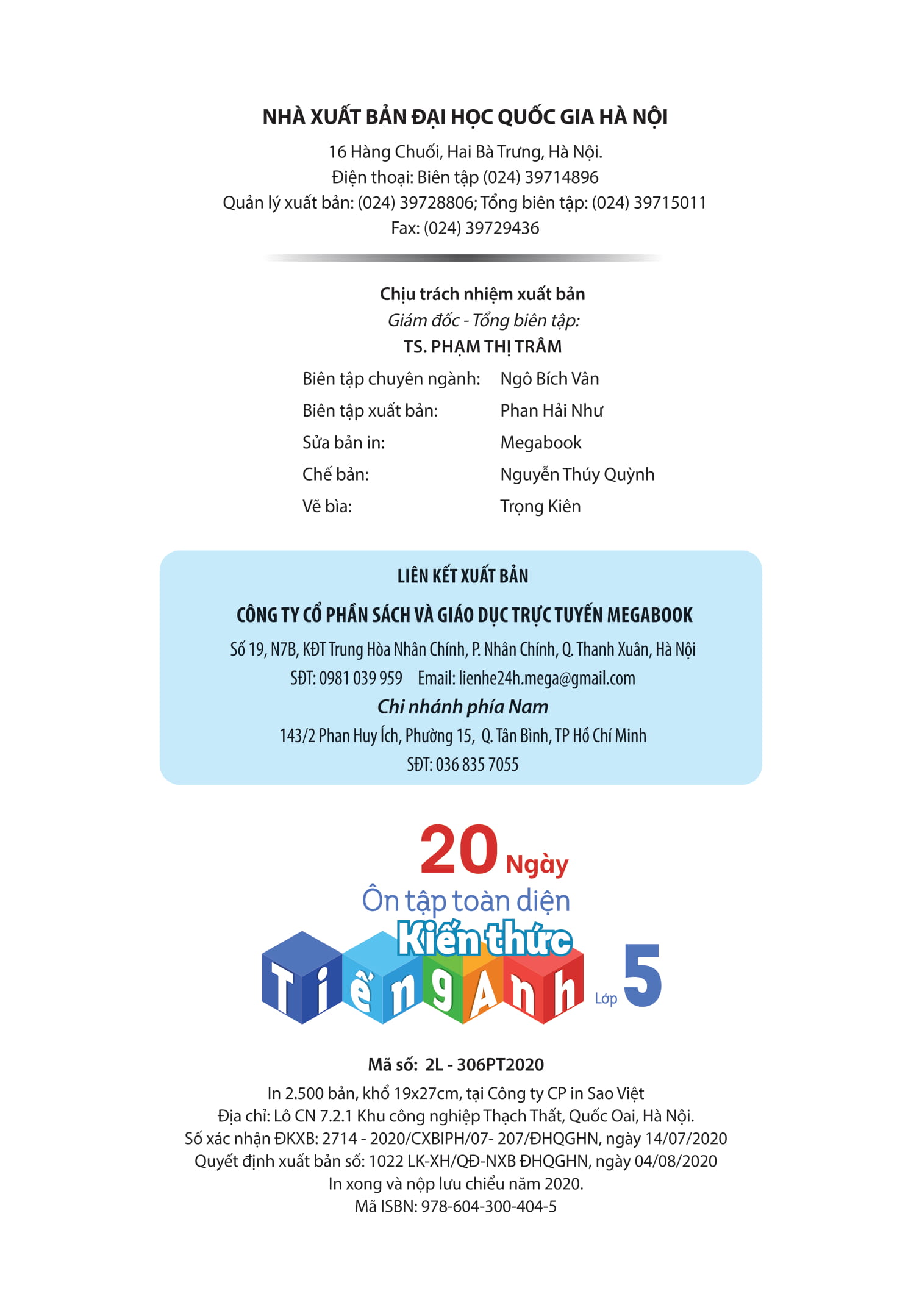 20 ngày ôn tập toàn diện kiến thức tiếng anh lớp 5