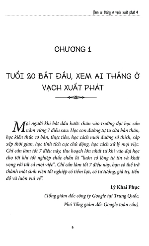 20 tuổi quyết định cuộc đời người đàn ông