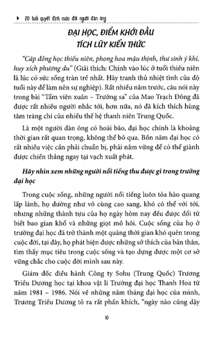 20 tuổi quyết định cuộc đời người đàn ông