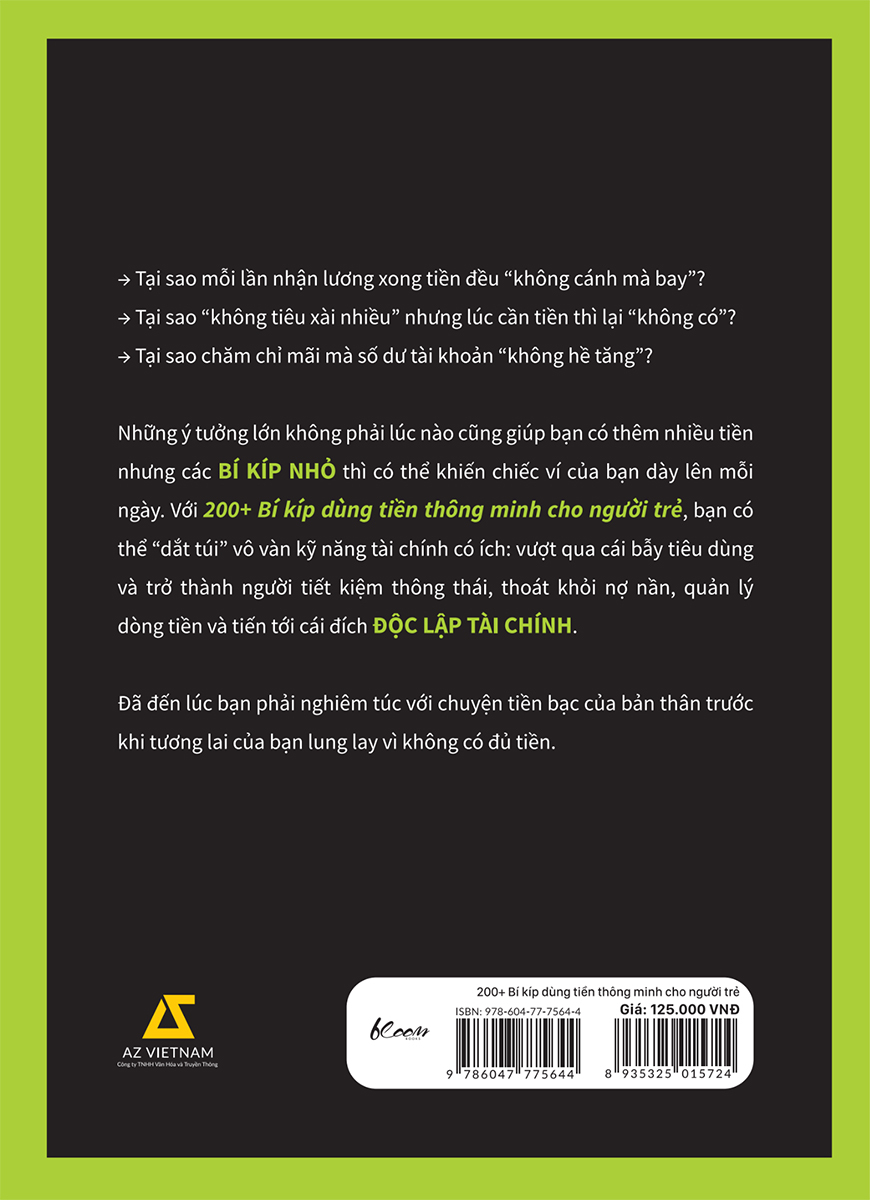 200+ bí kíp dùng tiền thông minh cho người trẻ