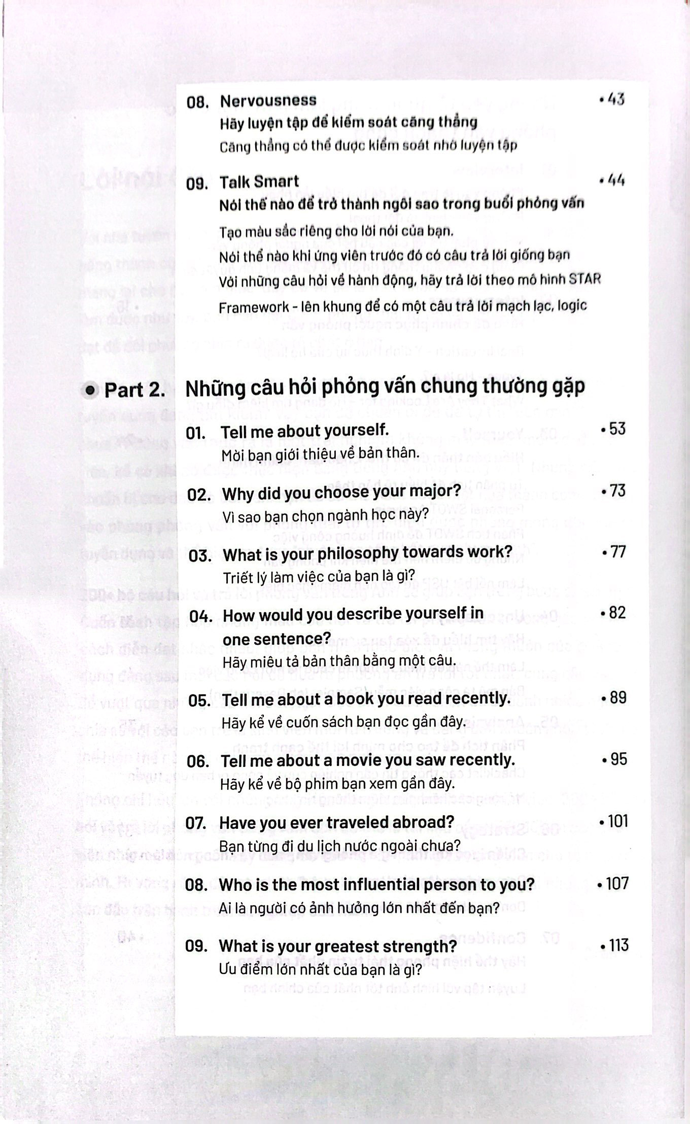 200+ bộ câu hỏi và trả lời phỏng vấn tiếng anh