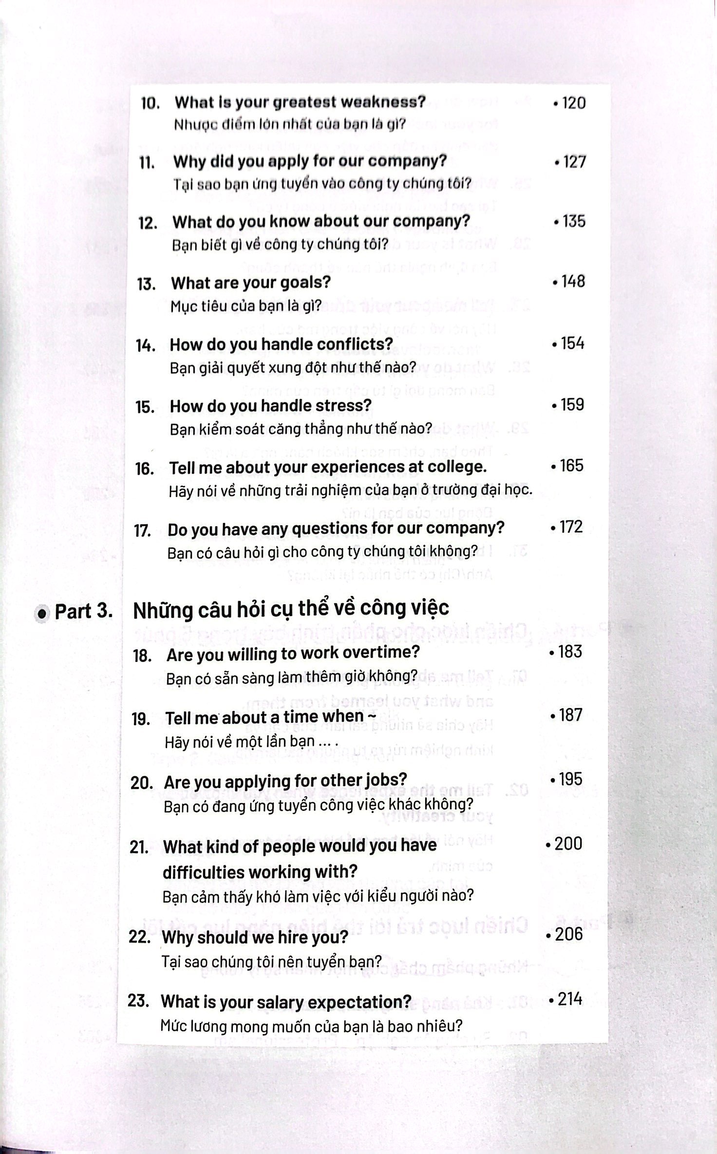 200+ bộ câu hỏi và trả lời phỏng vấn tiếng anh