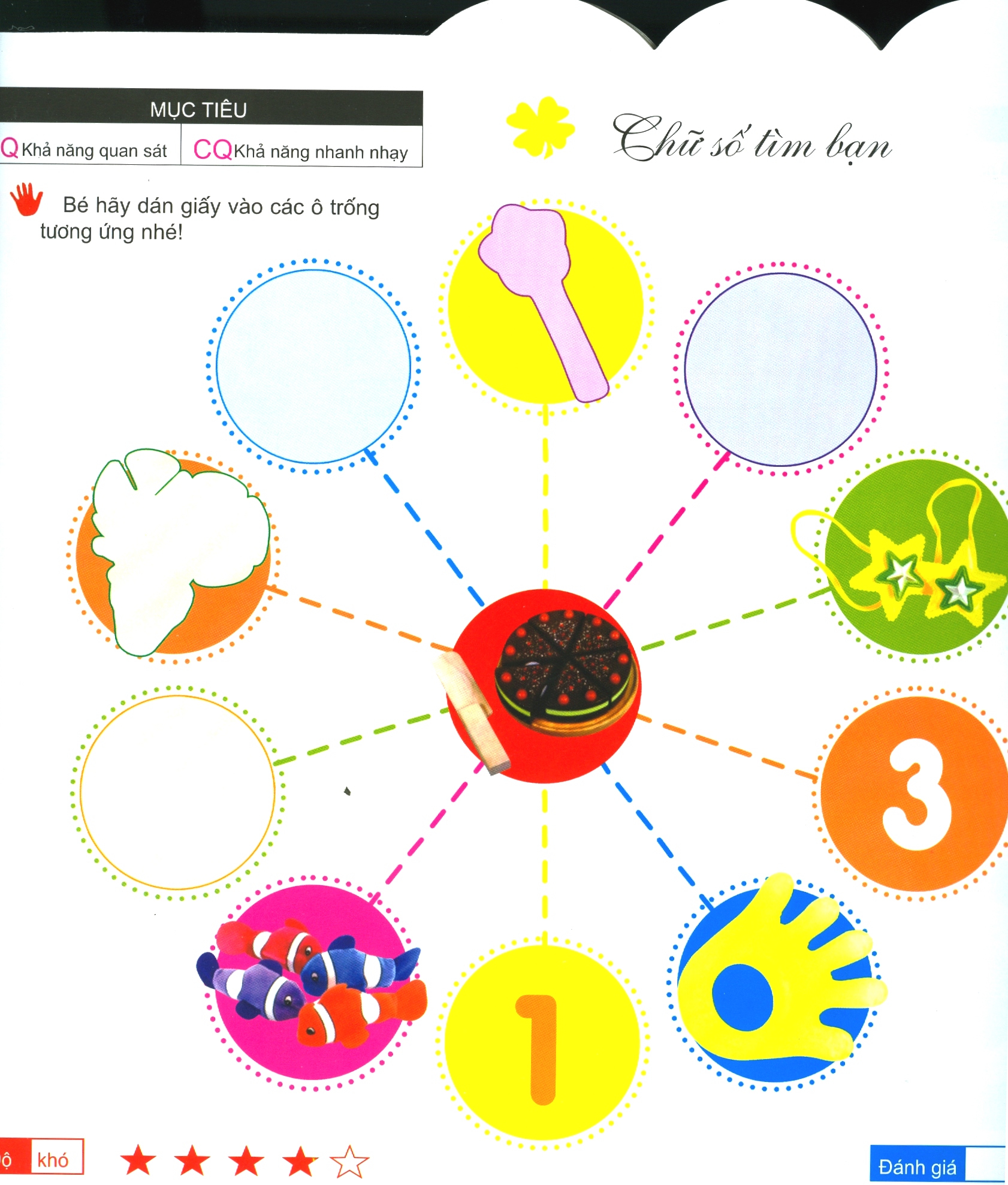 200 miếng bóc dán thông minh - bé học toán