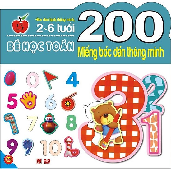 200 miếng bóc dán thông minh - bé làm quen với toán (2-6 tuổi)