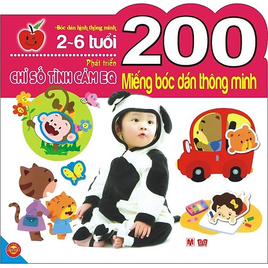 200 miếng bóc dán thông minh - phát triển chỉ số tình cảm eq (2-6 tuổi) - tái bản 2018