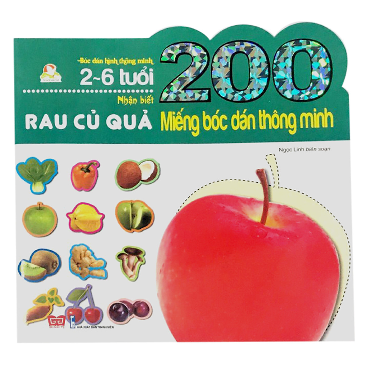 200 miếng bóc dán thông minh - rau củ quả
