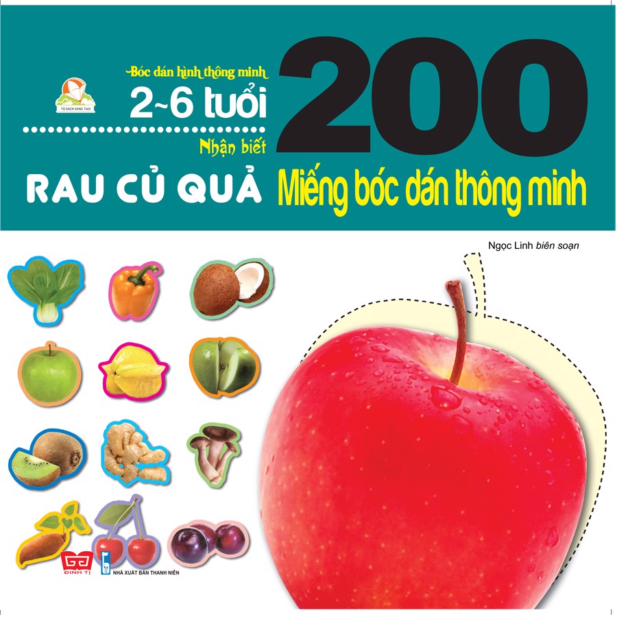 200 miếng bóc dán thông minh - rau củ quả