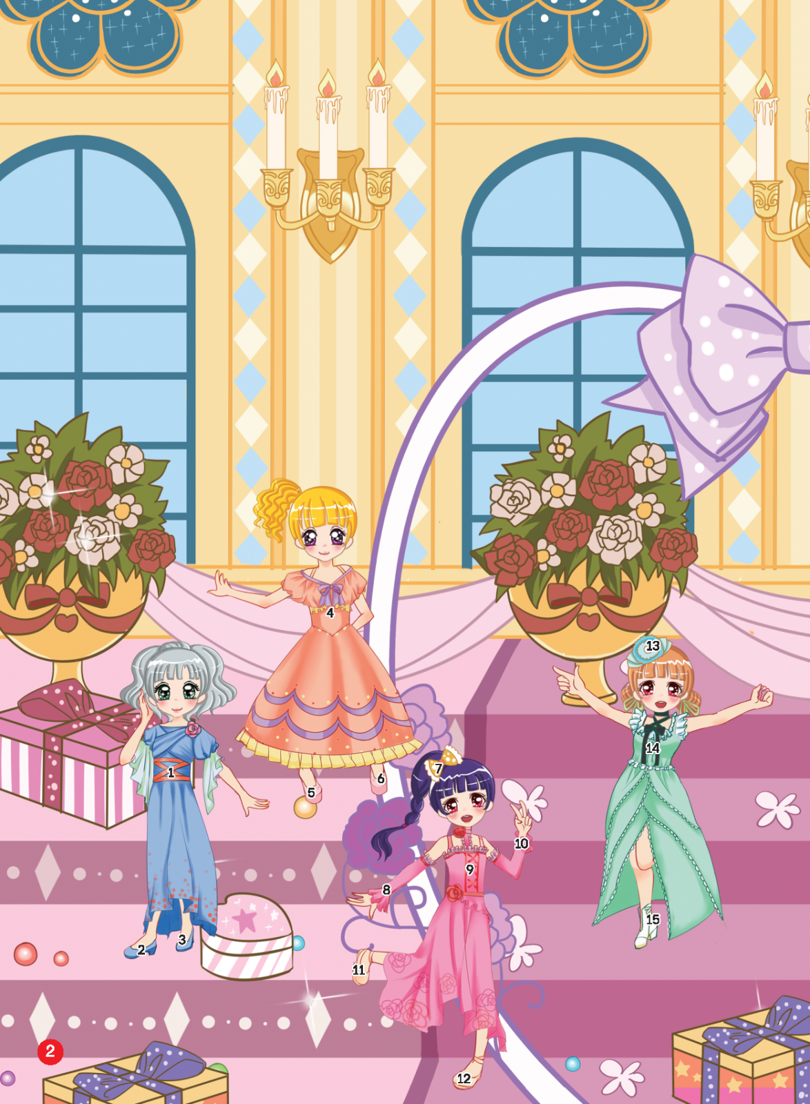 2000 hình dán trang phục công chúa - công chúa mộng mơ (tái bản)