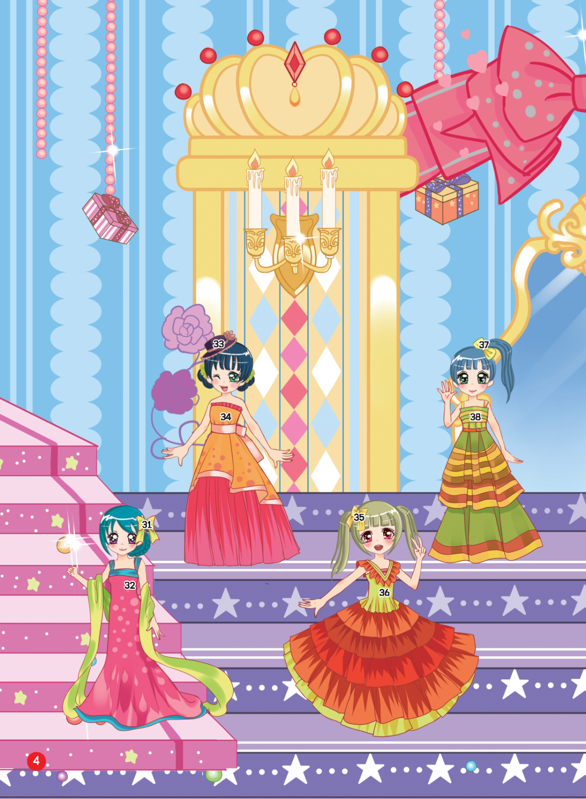 2000 hình dán trang phục công chúa - công chúa mộng mơ (tái bản)