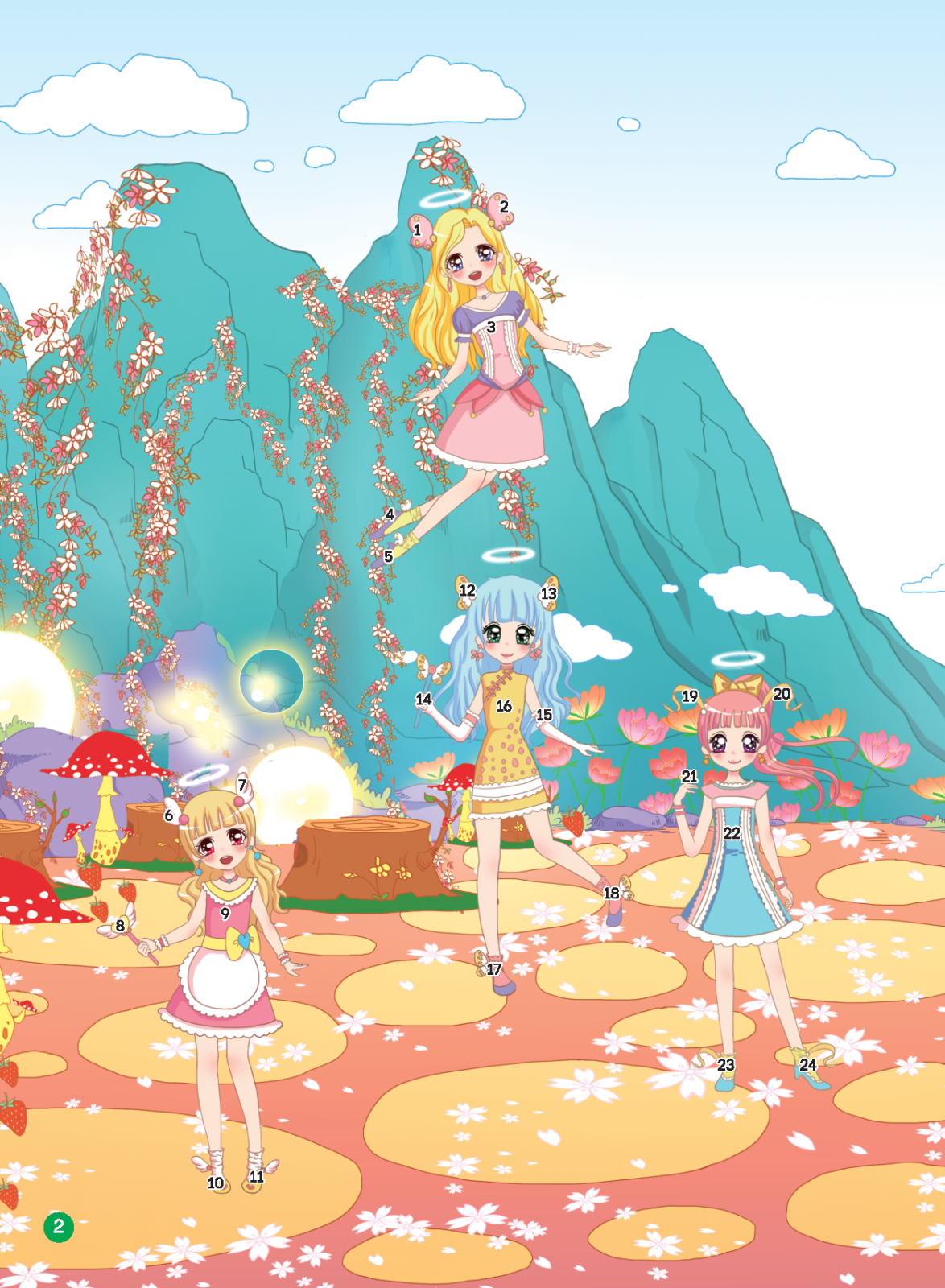 2000 hình dán trang phục công chúa - công chúa phép thuật (tái bản 2022)