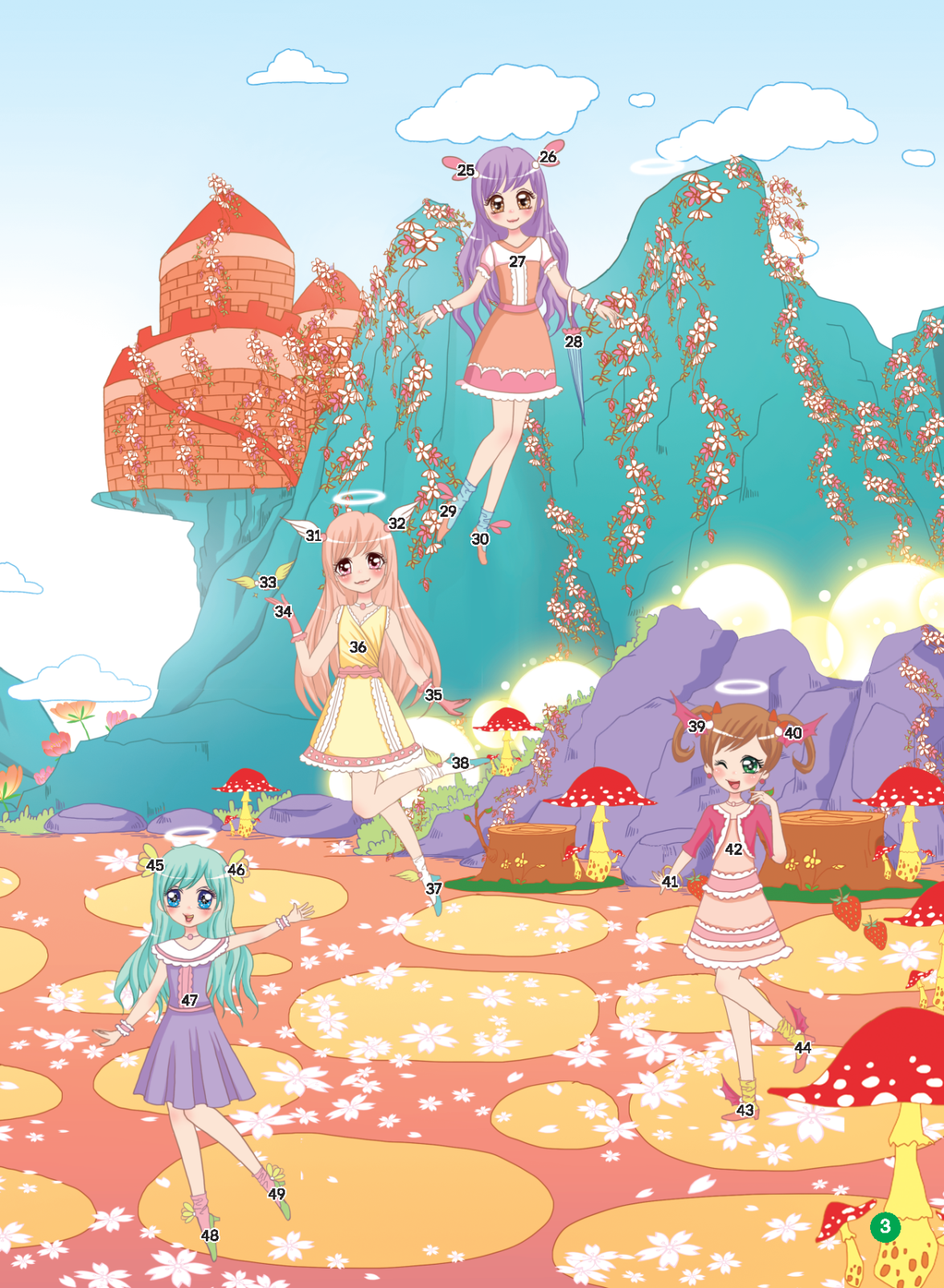 2000 hình dán trang phục công chúa - công chúa phép thuật (tái bản 2022)