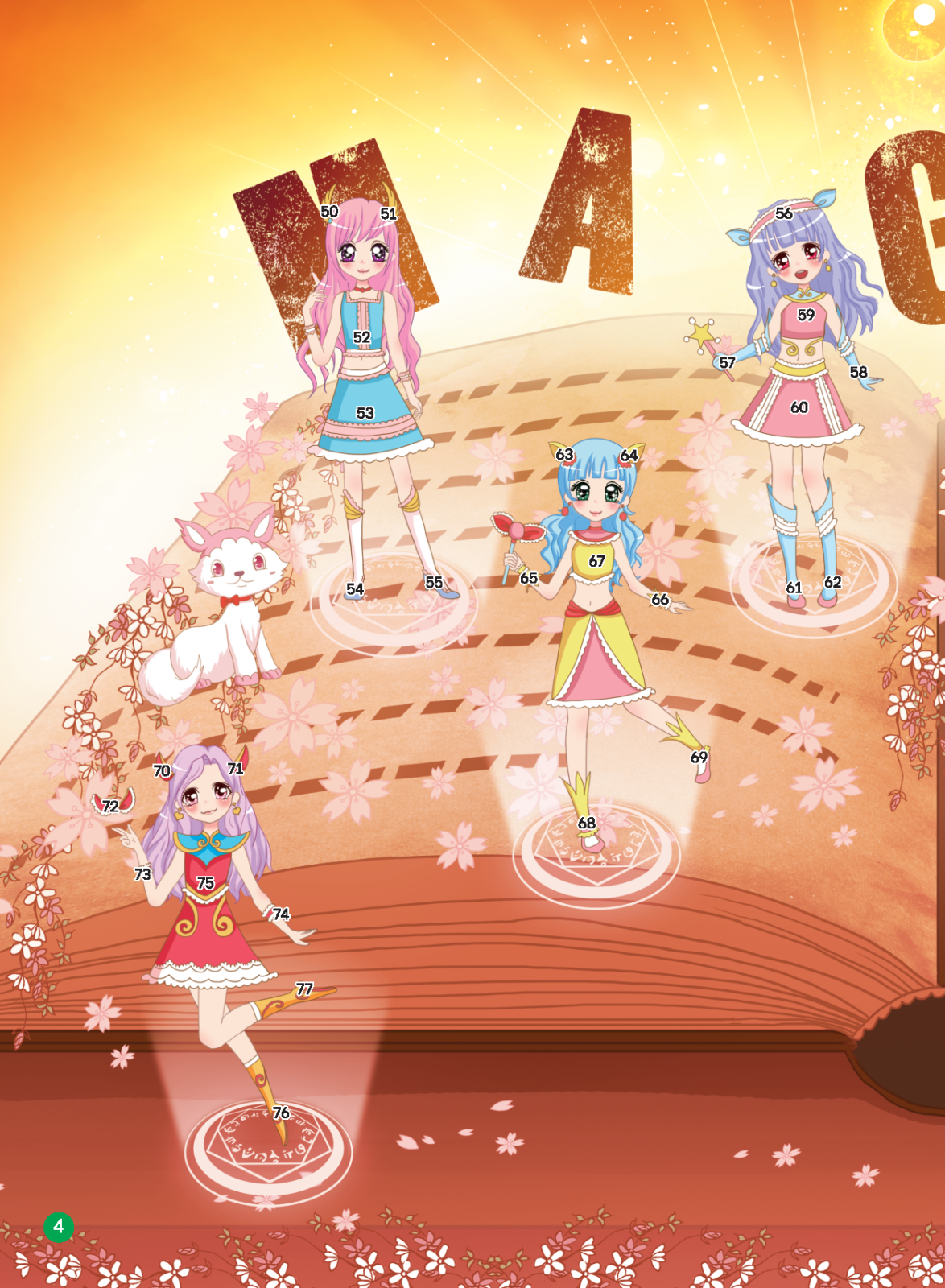 2000 hình dán trang phục công chúa - công chúa phép thuật (tái bản 2022)