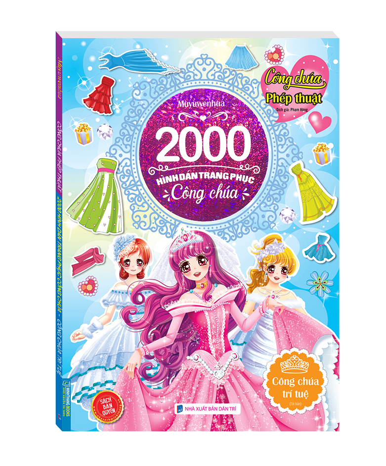 2000 hình dán trang phục công chúa - công chúa trí tuệ (tái bản 2022)