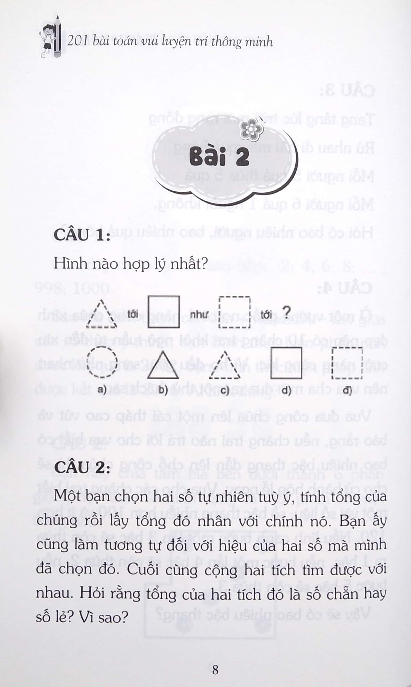 201 bài toán vui luyện trí thông minh