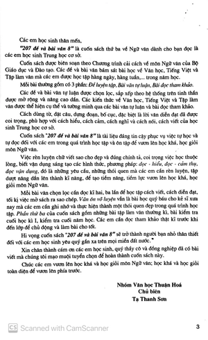 207 đề và bài văn 8