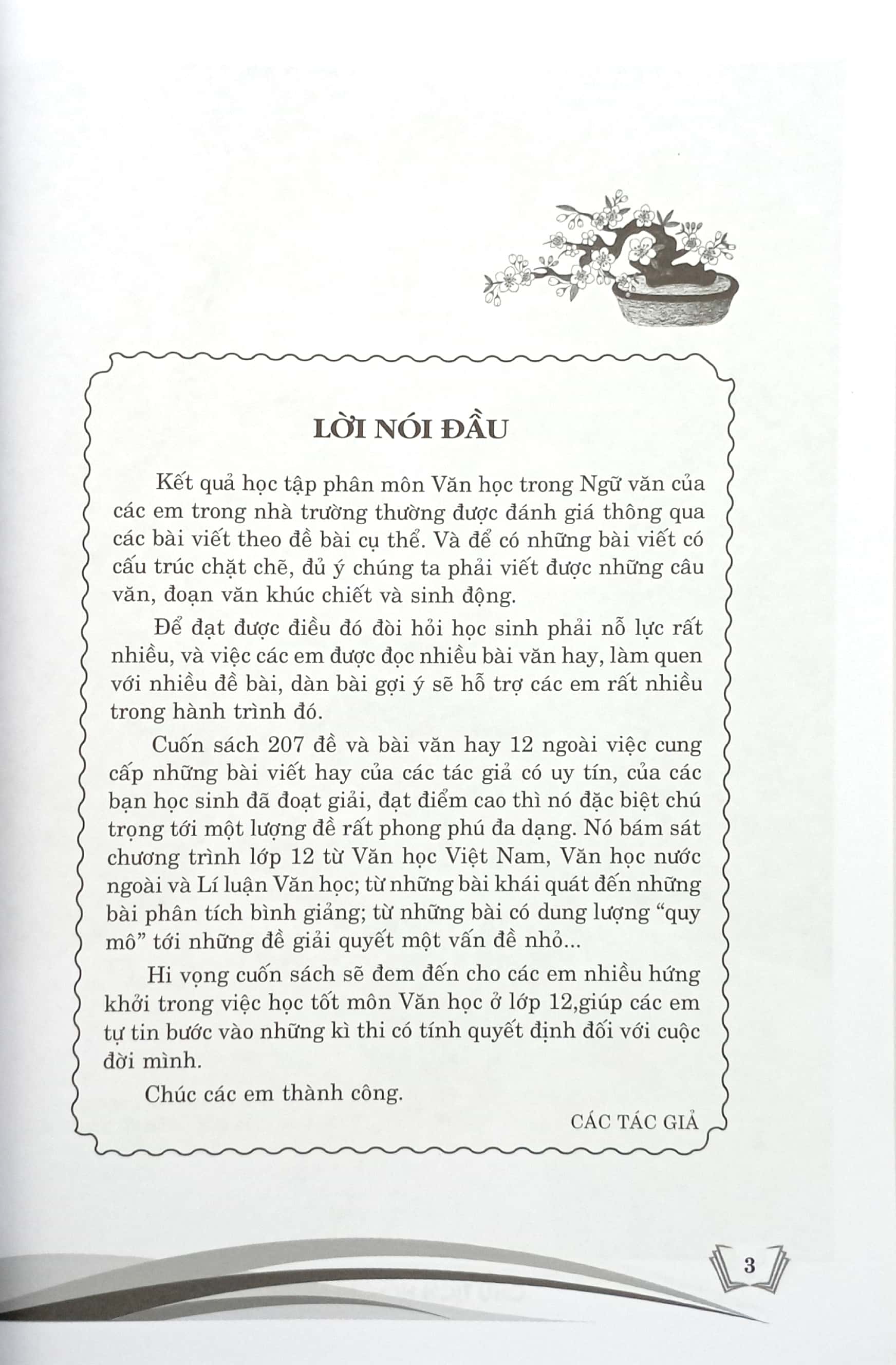 207 đề và bài văn hay 12