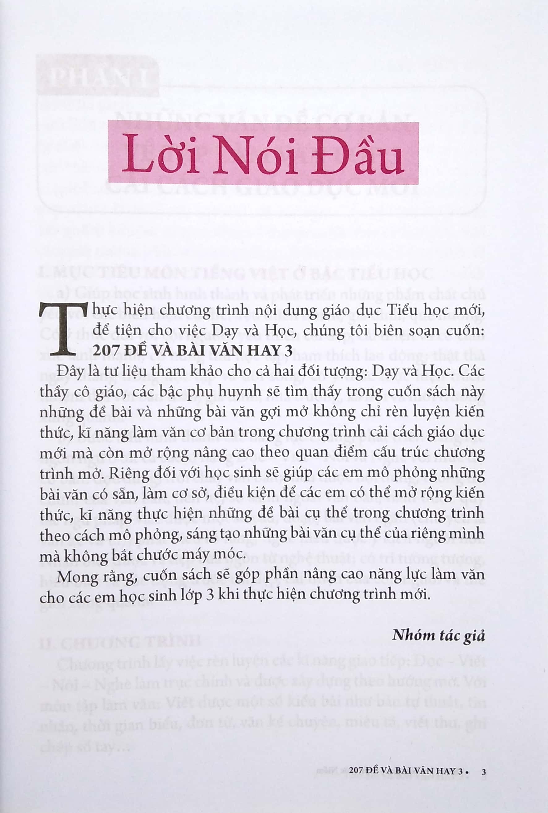 207 đề và bài văn hay lớp 3 (theo chương trình gdpt mới - dùng chung cho 3 bộ sách)
