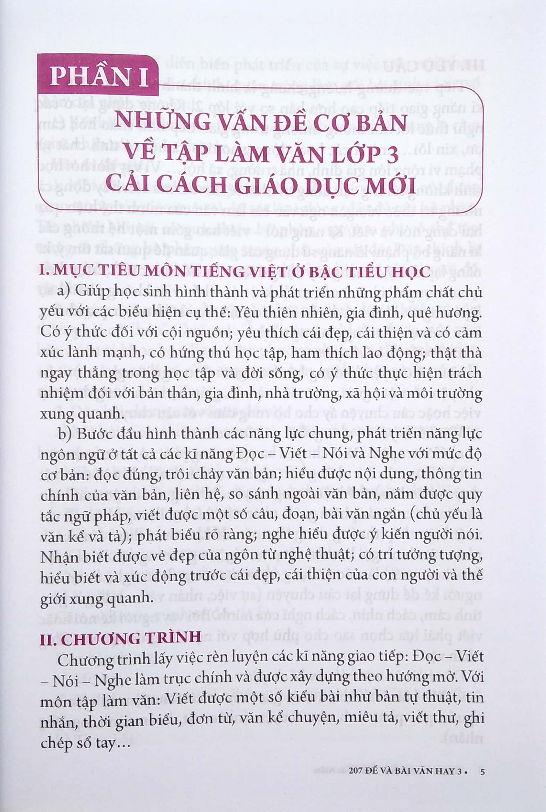 207 đề và bài văn hay lớp 3 (theo chương trình gdpt mới - dùng chung cho 3 bộ sách)