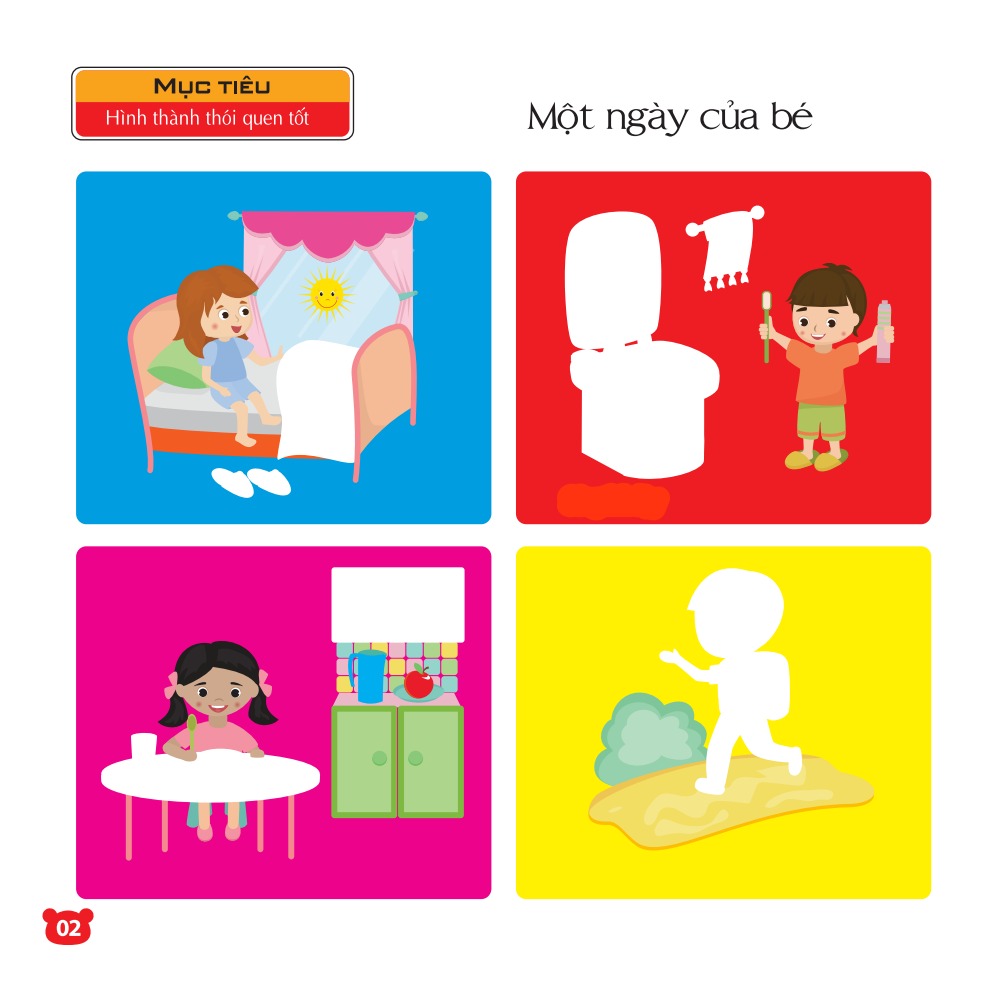 208 miếng dán hình thông minh - iq-eq-cq - cuộc sống muôn màu (tái bản)