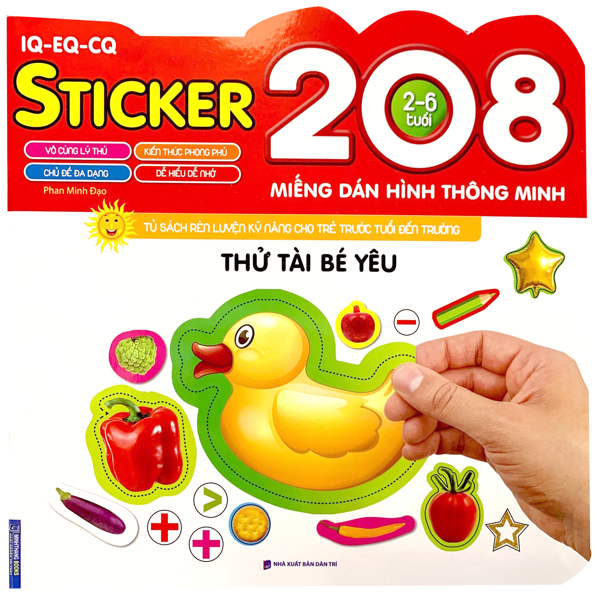 208 miếng dán hình thông minh - iq-eq-cq - thử tài bé yêu