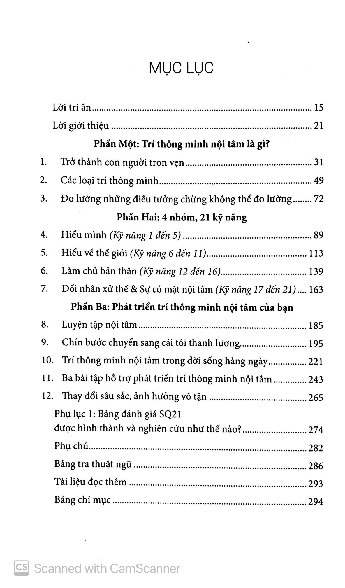 21 kỹ năng trí thông minh nội tâm