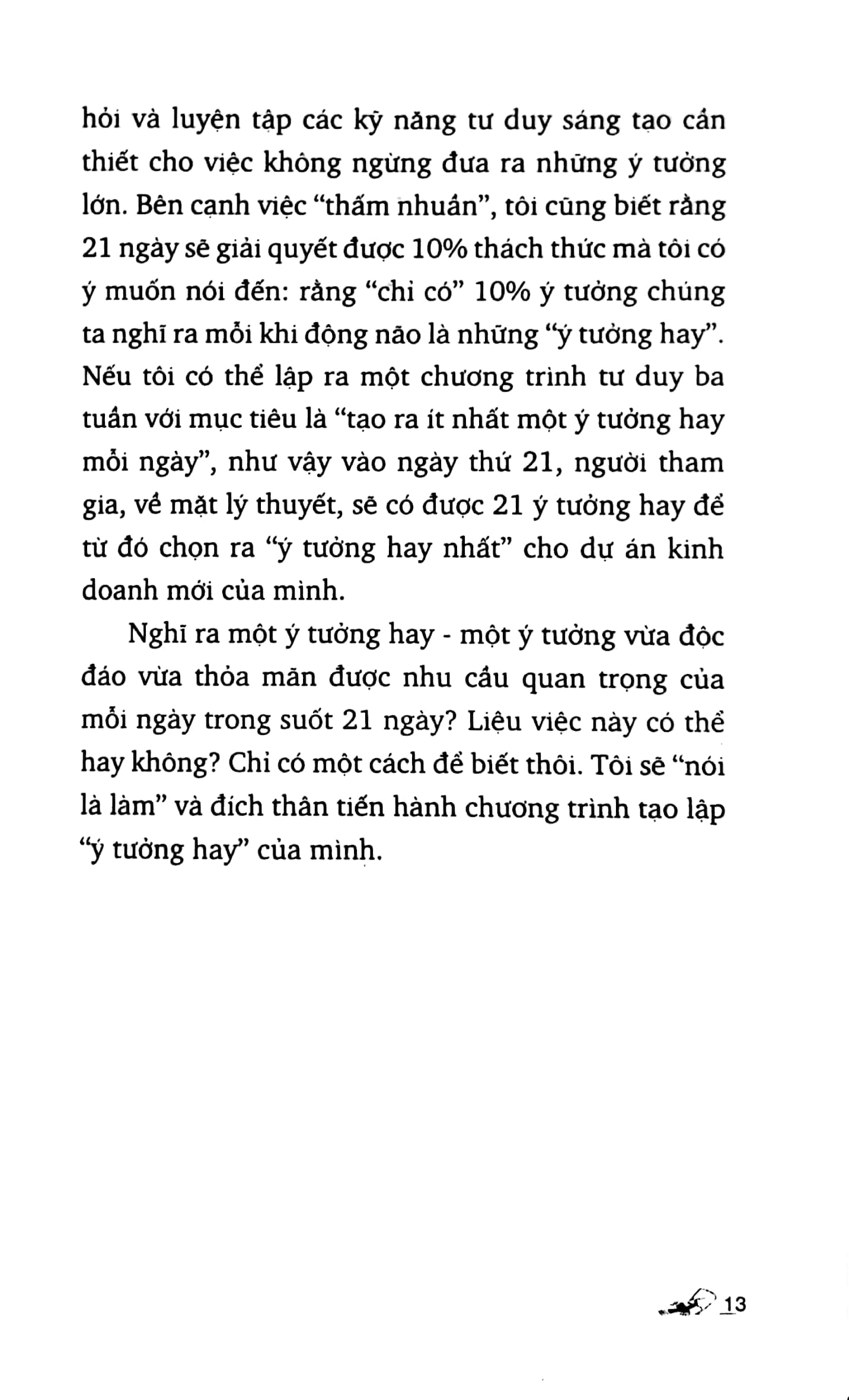 21 ngày cho một ý tưởng lớn