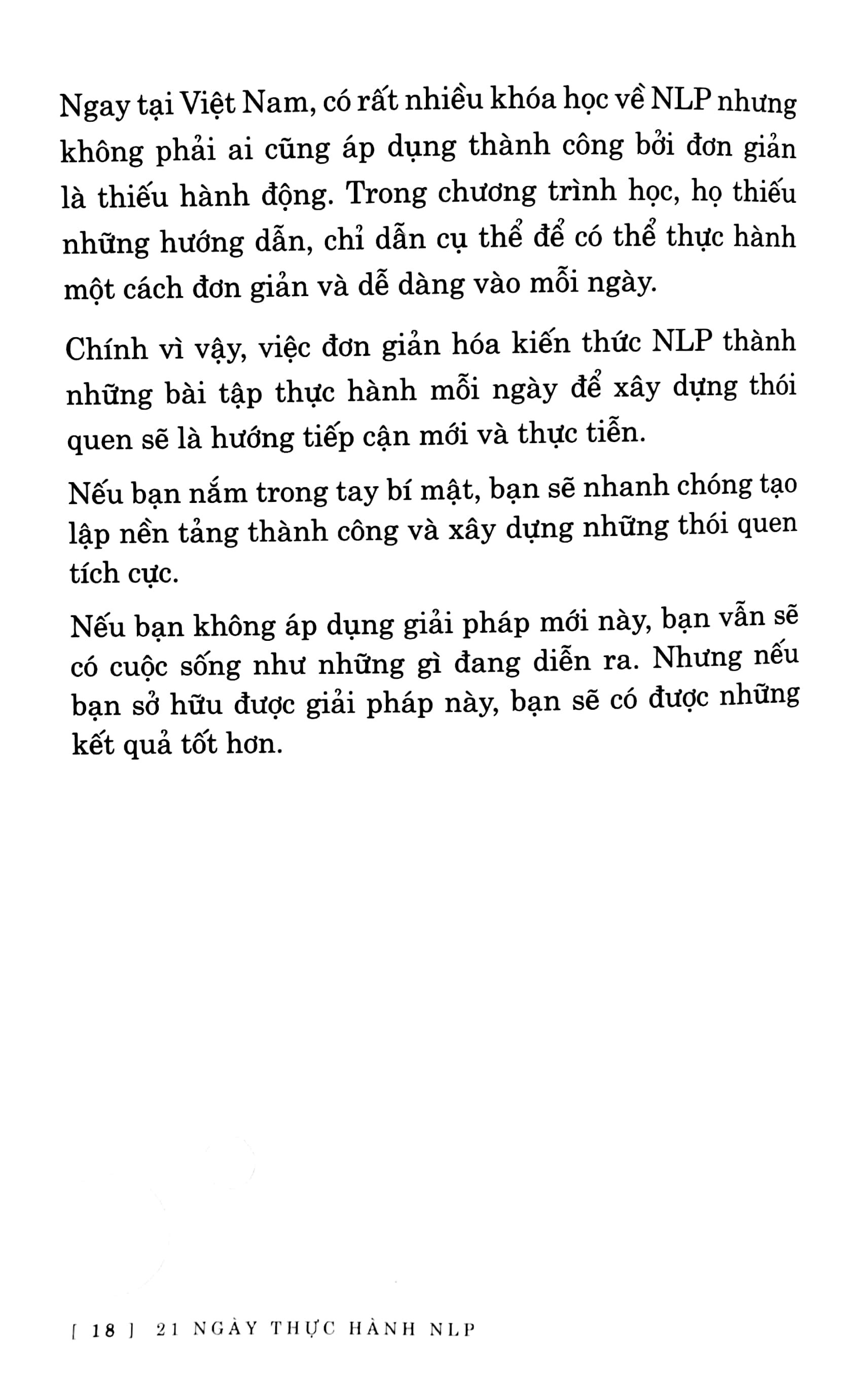 21 ngày thực hành nlp - thay đổi thói quen, xây dựng nền tảng để thành công(tái bản 2020)
