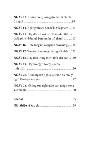21 ngày tìm kiếm sự thành công và cảm giác an yên trong tâm hồn