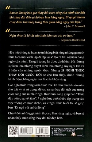 21 nghi thức thay đổi cuộc đời - 21 rituals to change your life