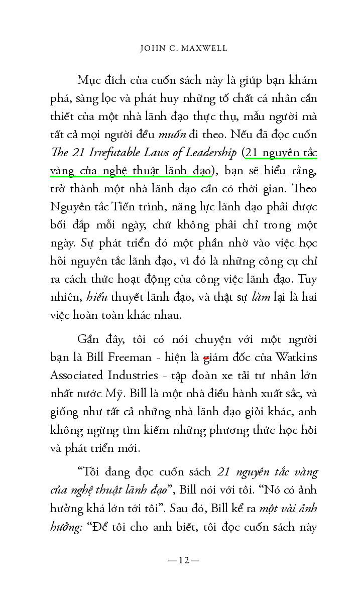 21 phẩm chất vàng của nhà lãnh đạo (tái bản)