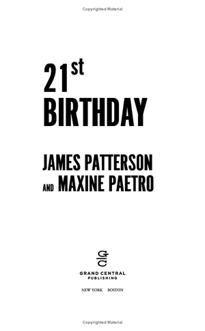 21st birthday (a women's murder club thriller, 21)