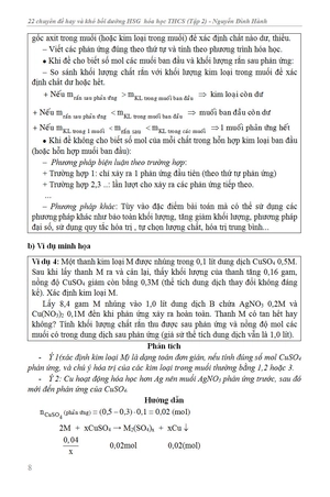 22 chuyên đề hay và khó - bồ dưỡng học sinh giỏi - hóa học thcs - tập 2