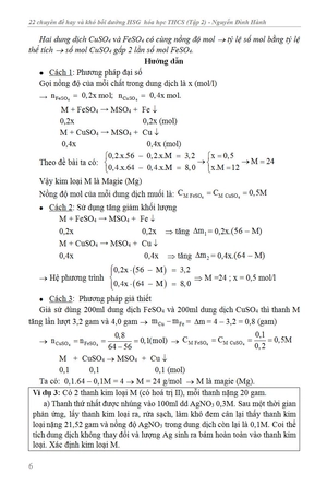 22 chuyên đề hay và khó - bồ dưỡng học sinh giỏi - hóa học thcs - tập 2