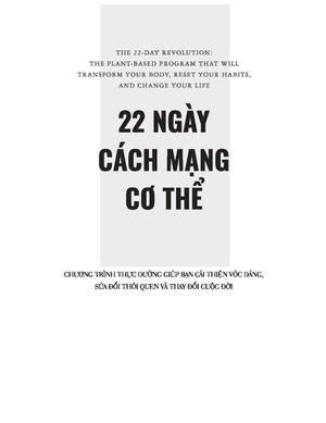 22 ngày cách mạng cơ thể