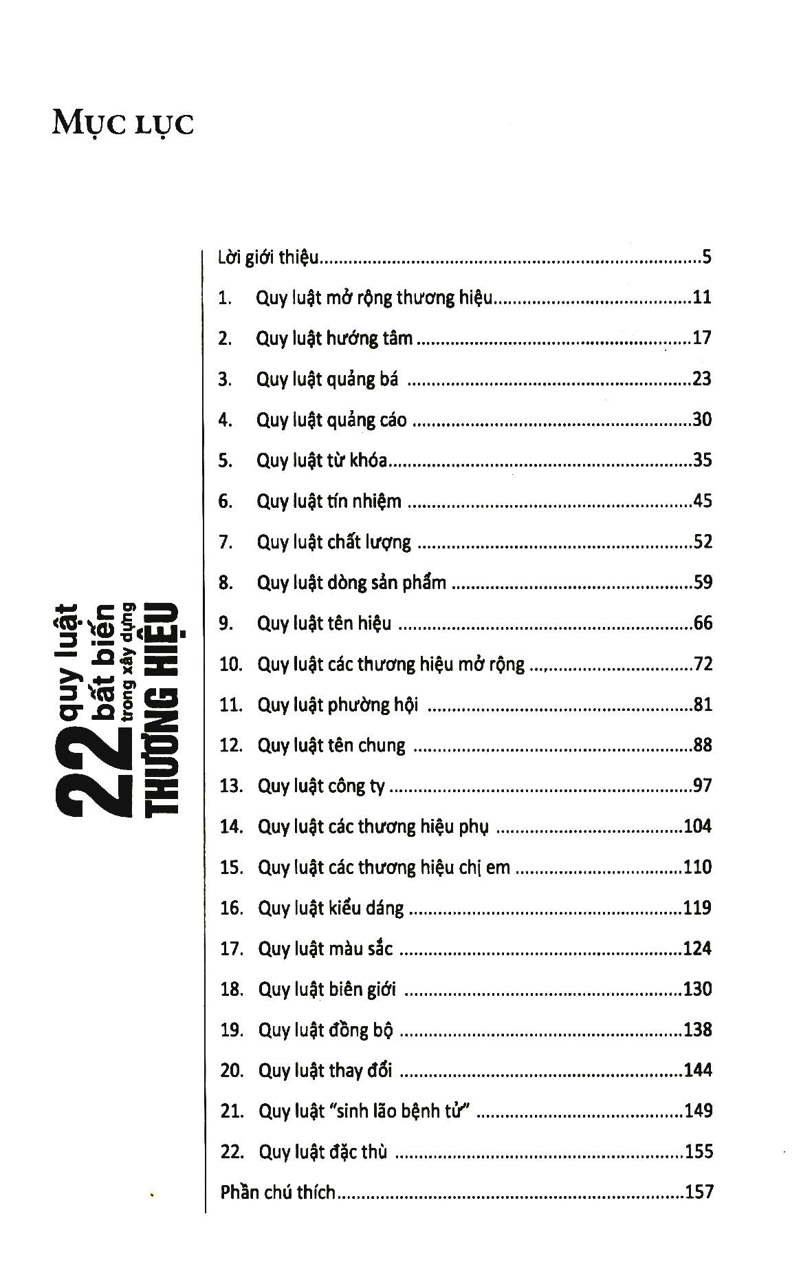 22 quy luật bất biến trong xây dựng thương hiệu