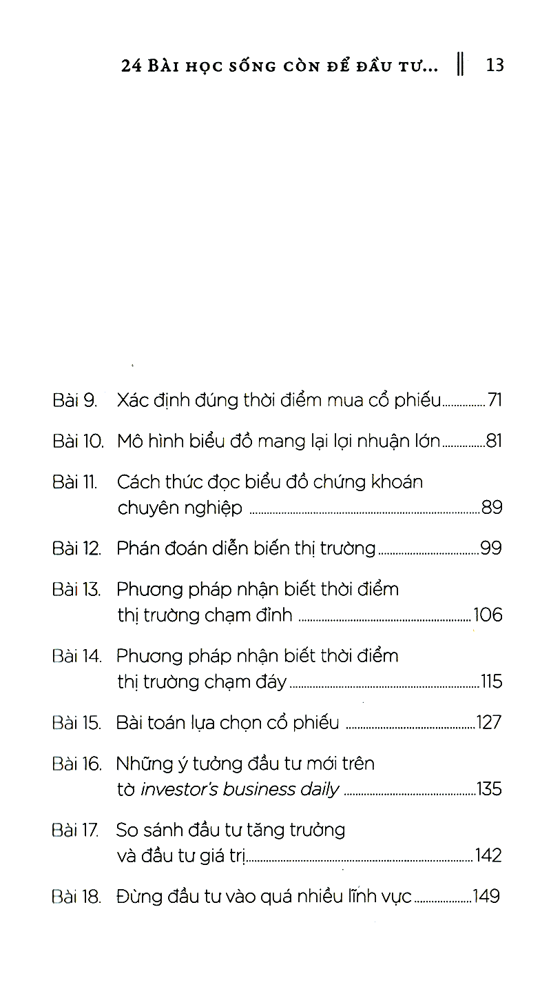 24 bài học sống còn để đầu tư thành công trên thị trường chứng khoán (tái bản)