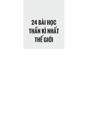 24 bài học thần kì nhất thế giới (tái bản 2023)
