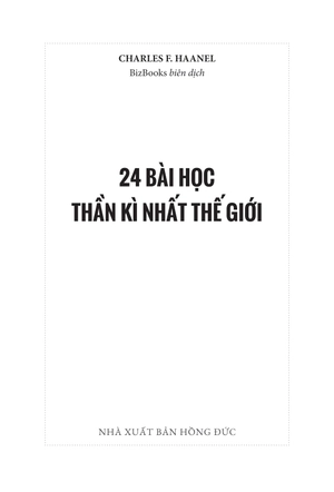 24 bài học thần kì nhất thế giới (tái bản 2023)