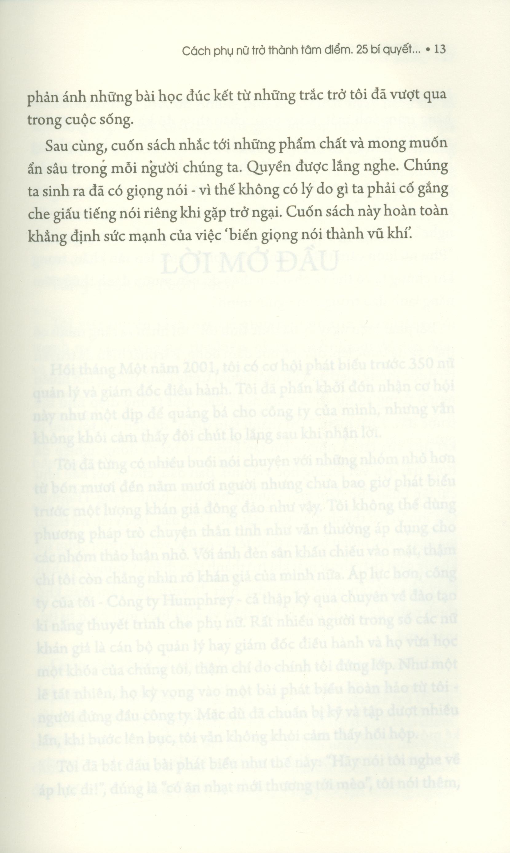 25 bí quyết để trở thành nữ lãnh đạo tài ba - cách phụ phữ trở thành tâm điểm (tái bản 2020)